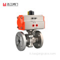 Valvola a sfera 2pc flangiata pneumatica